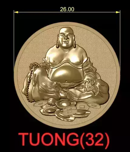 Maitreya Buddha Pendant