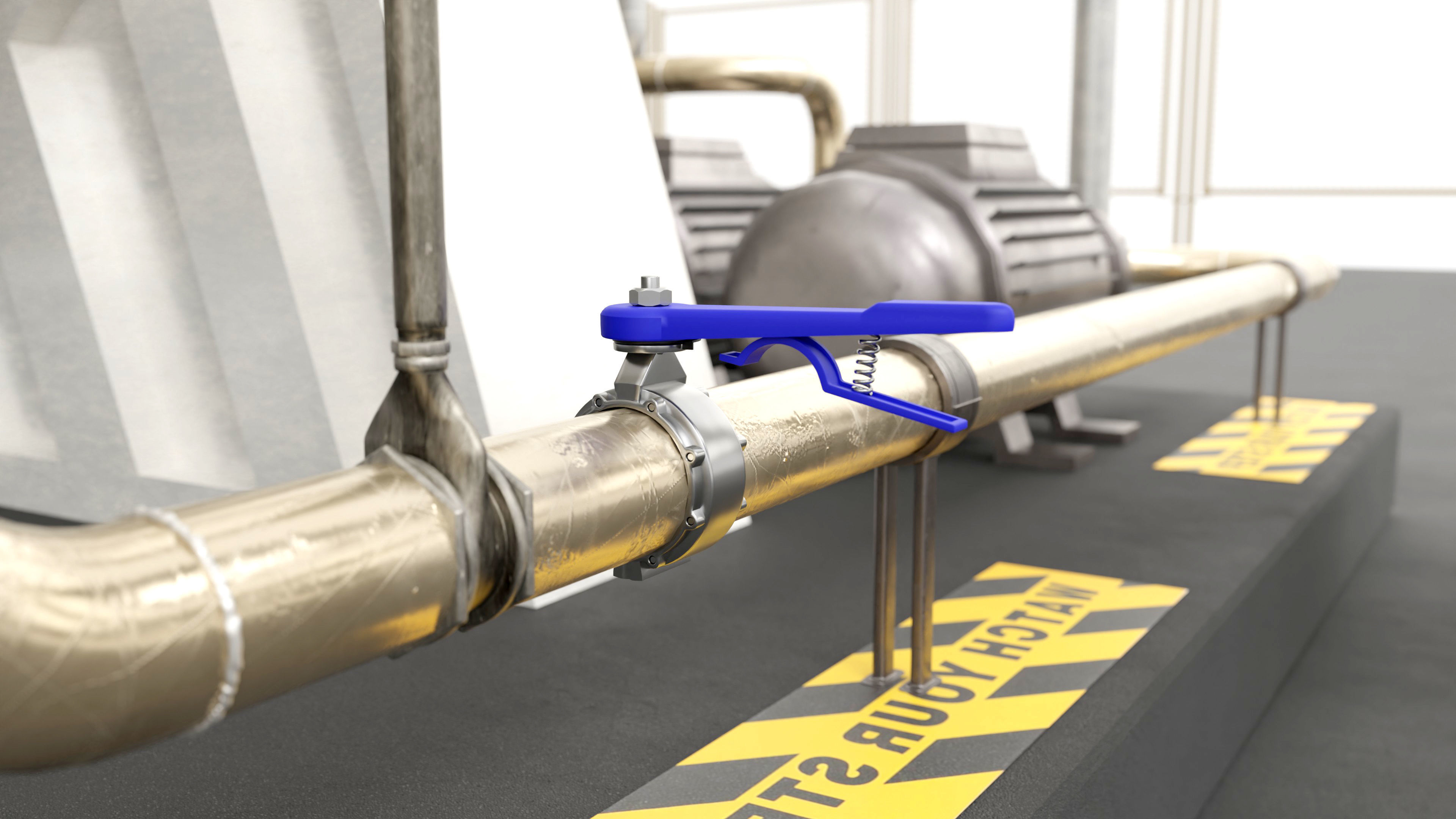 Steam Boiler Refinery Industrial 3D model_10