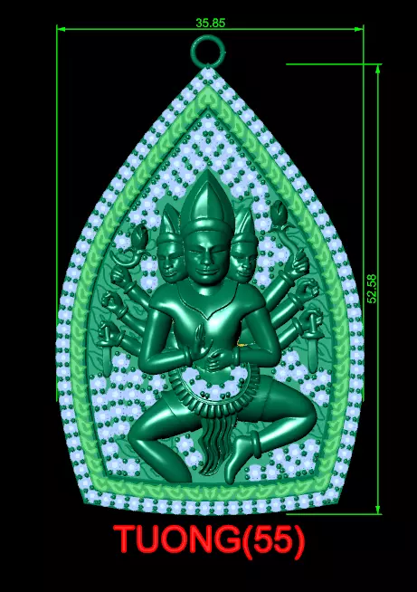 Pendant  3D print model_0