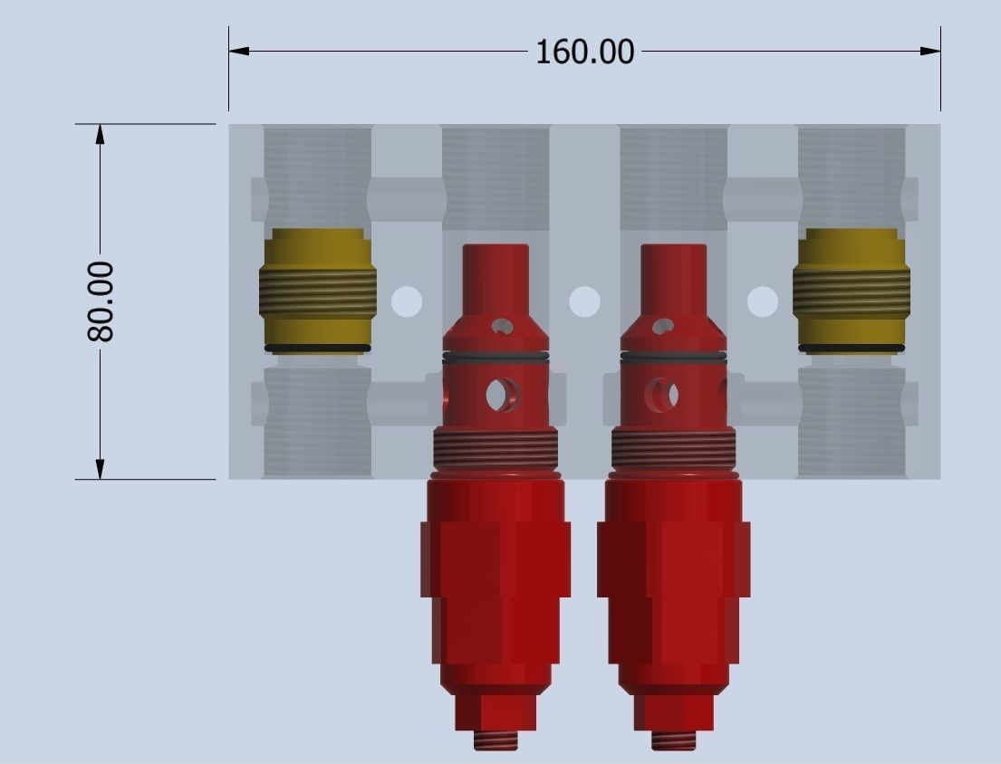 Hydraulic Sequence valves 120lpm 3D model_4
