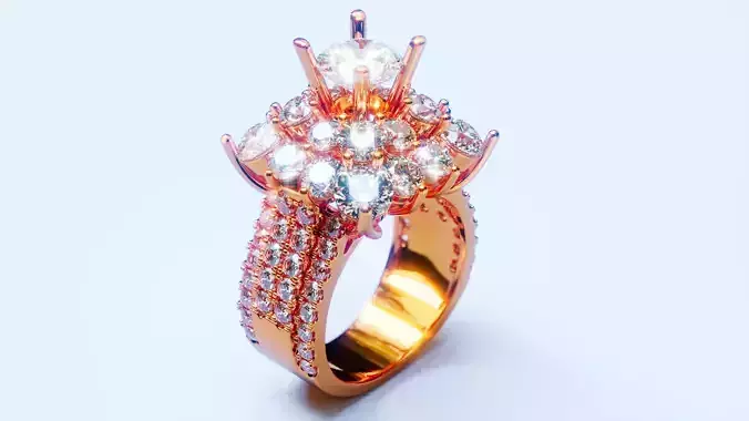 Engagement Ring 50 3D print model