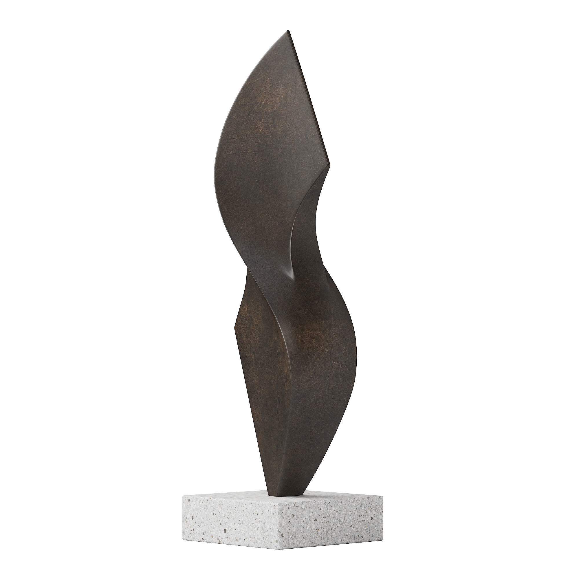 Abstract sculpture 3D model_2