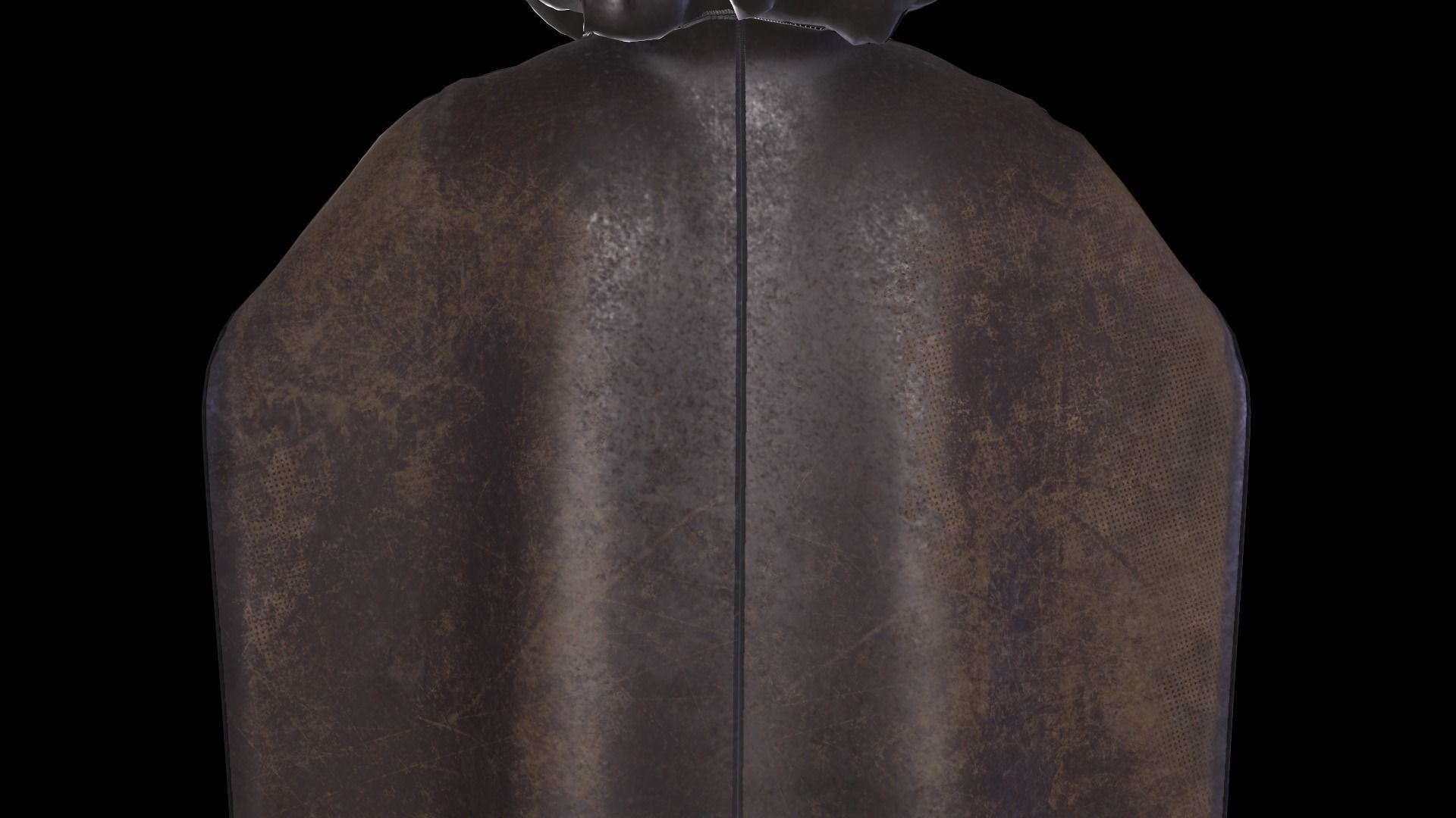 hood cloak Low-poly 3D model_7