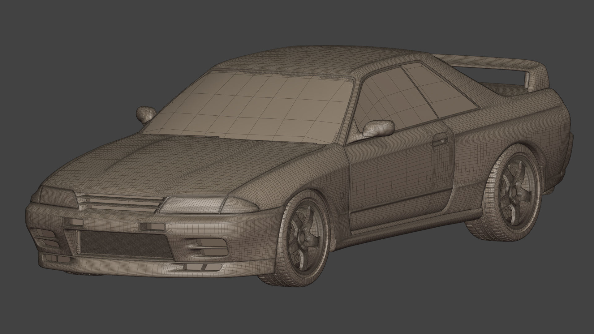 Nissan Skyline GTR R32 3D model_14