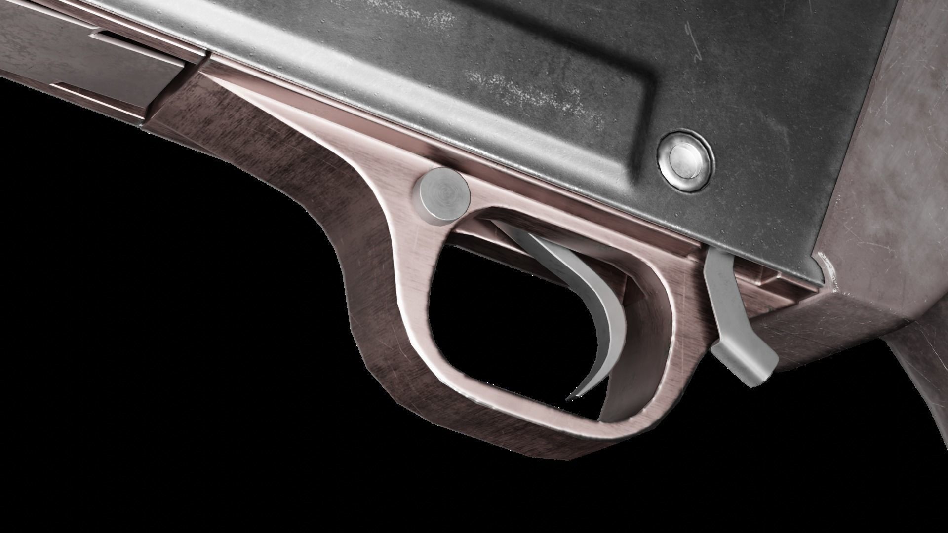 KS-23M Soviet Shotgun Low-poly 3D model_9