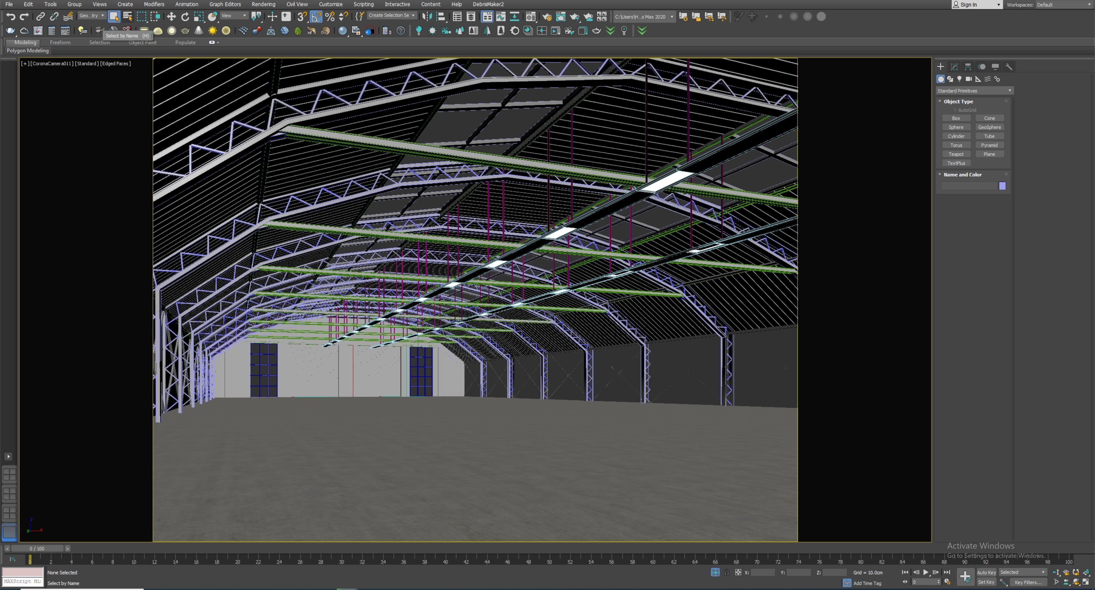 low poly warehouse 13 Low-poly 3D model_4
