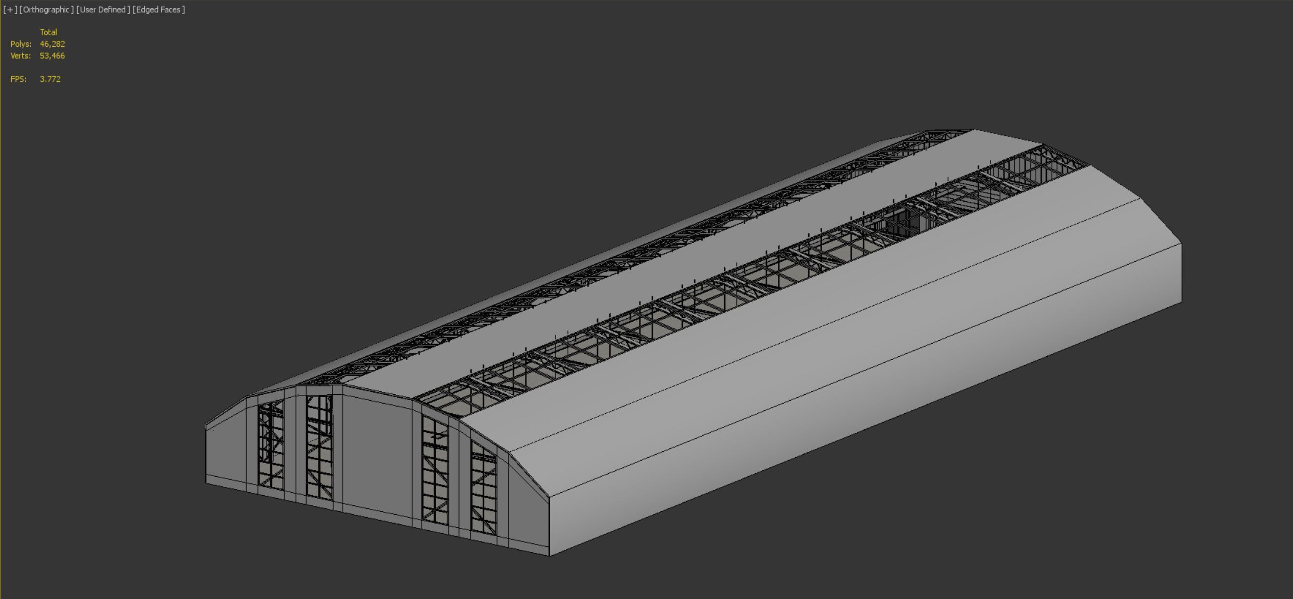 low poly warehouse 13 Low-poly 3D model_8