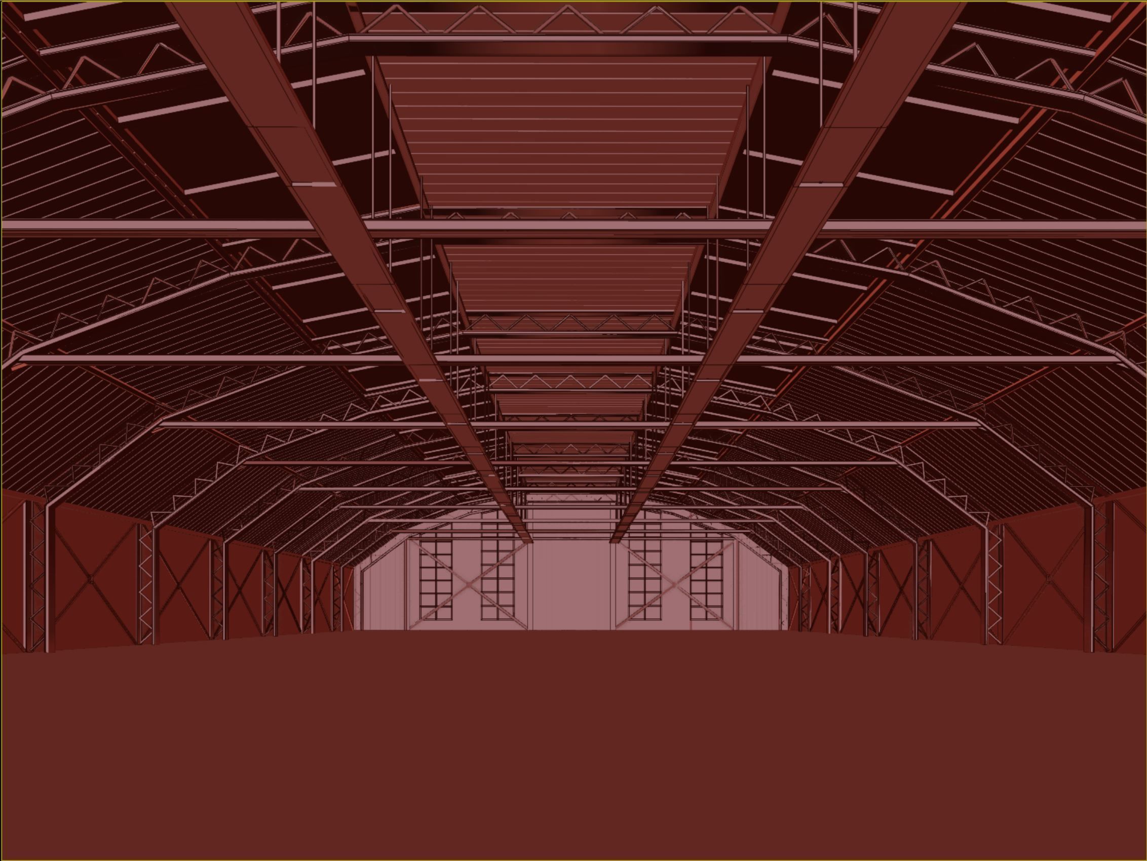 low poly warehouse 13 Low-poly 3D model_7
