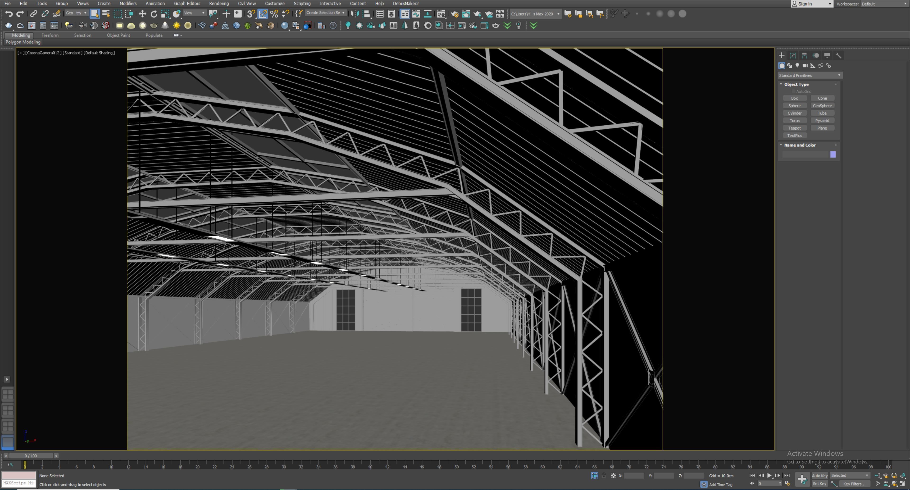 low poly warehouse 13 Low-poly 3D model_5