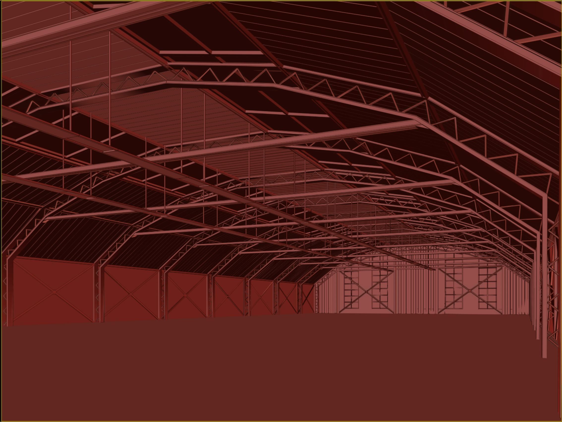 low poly warehouse 13 Low-poly 3D model_6