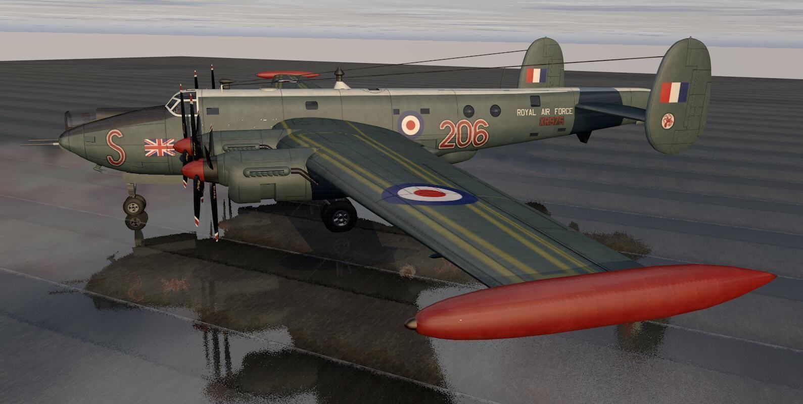 Avro 716 Shackleton MR3 3D model_4