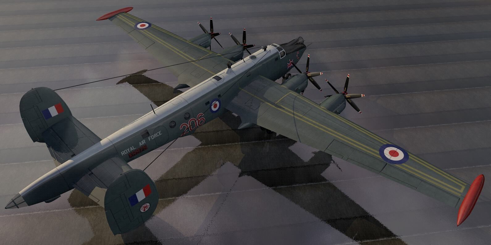 Avro 716 Shackleton MR3 3D model_2