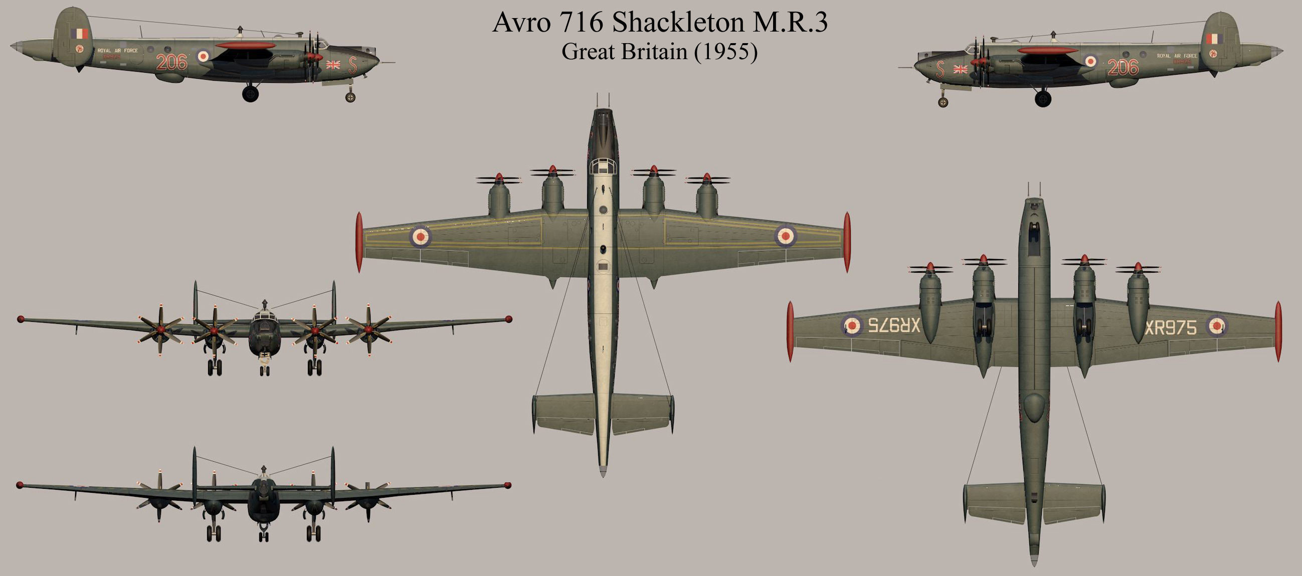 Avro 716 Shackleton MR3 3D model_13