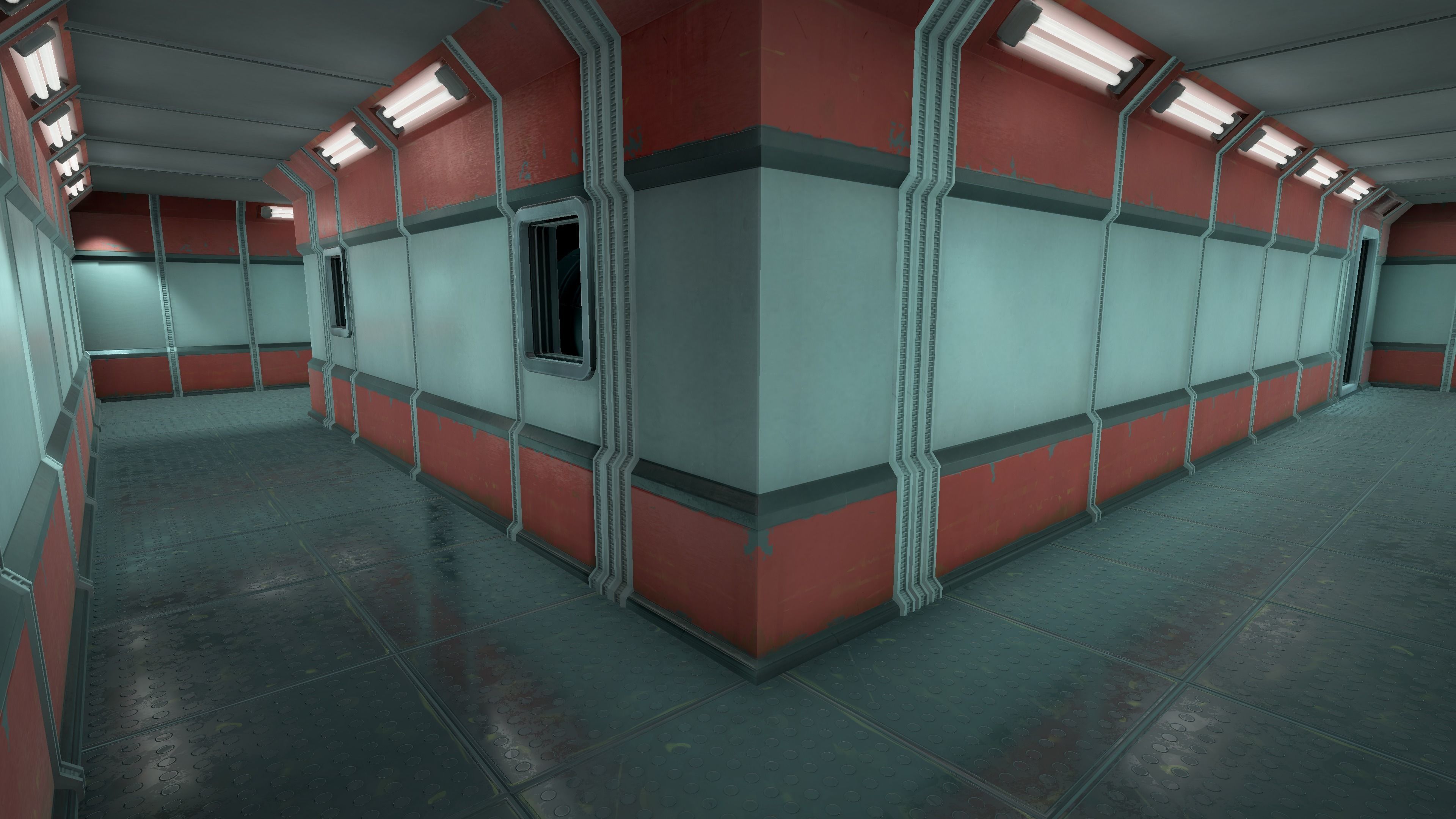 Modern Sci-Fi Modular Laboratory Low-poly 3D model_26