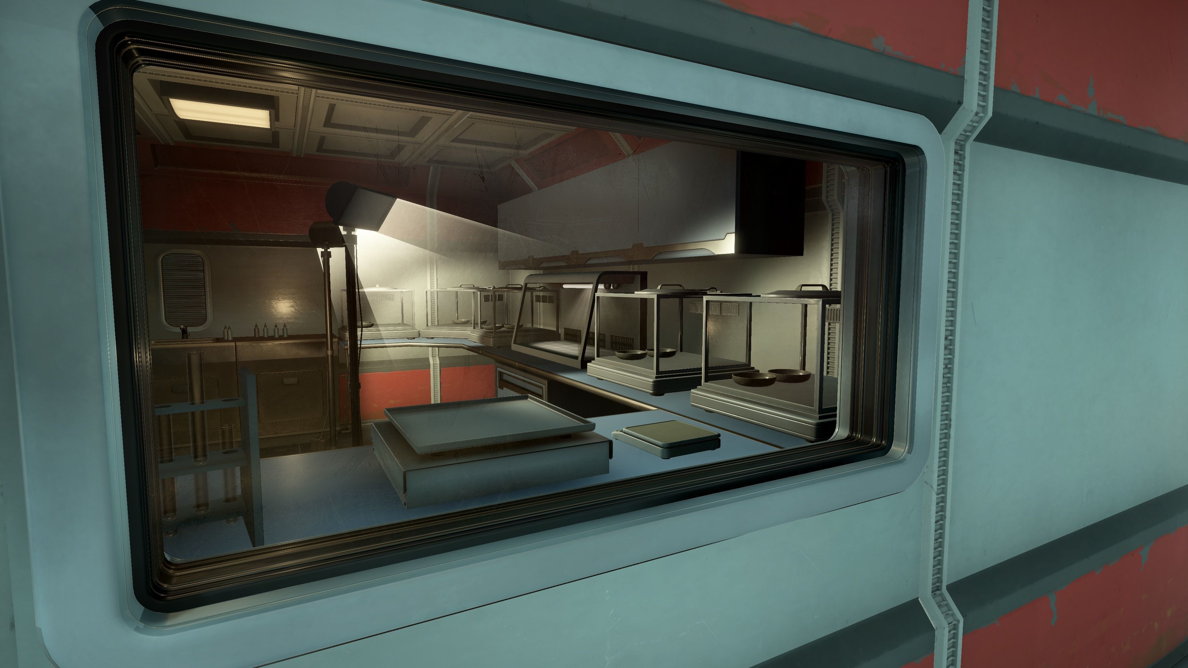 Modern Sci-Fi Modular Laboratory Low-poly 3D model_5