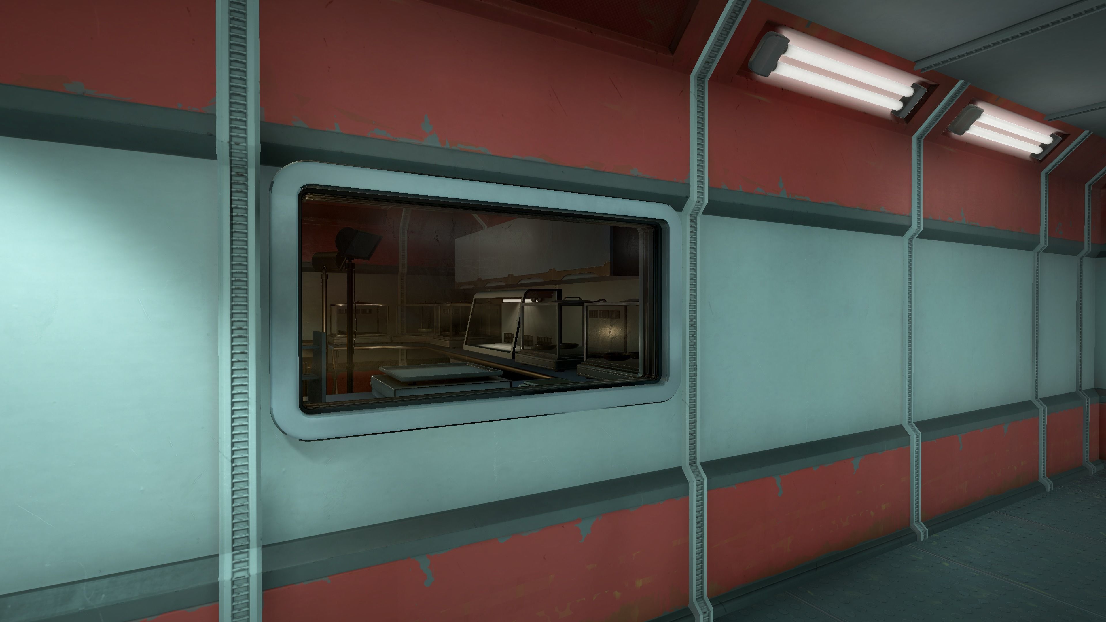 Modern Sci-Fi Modular Laboratory Low-poly 3D model_2