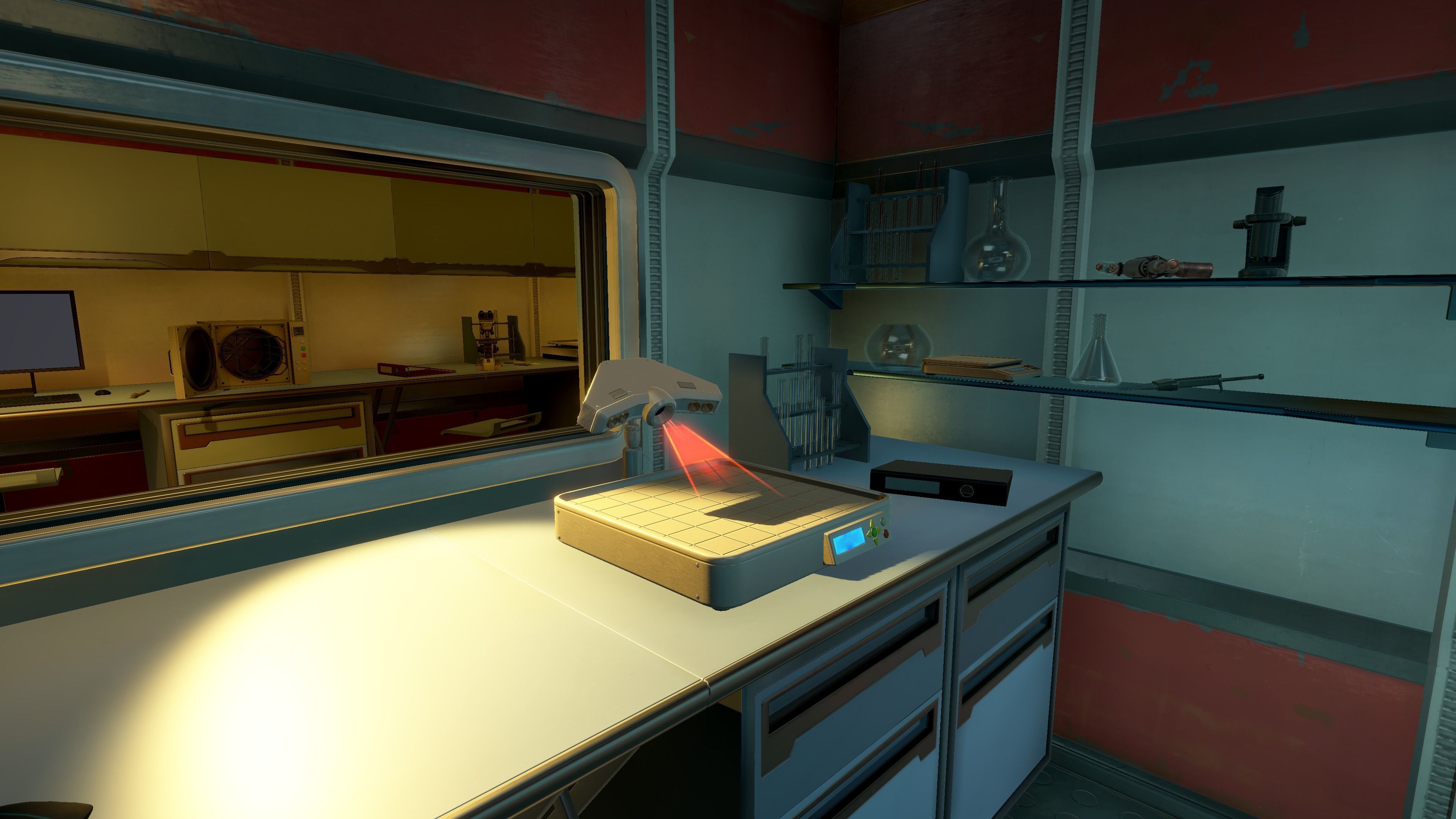 Modern Sci-Fi Modular Laboratory Low-poly 3D model_14