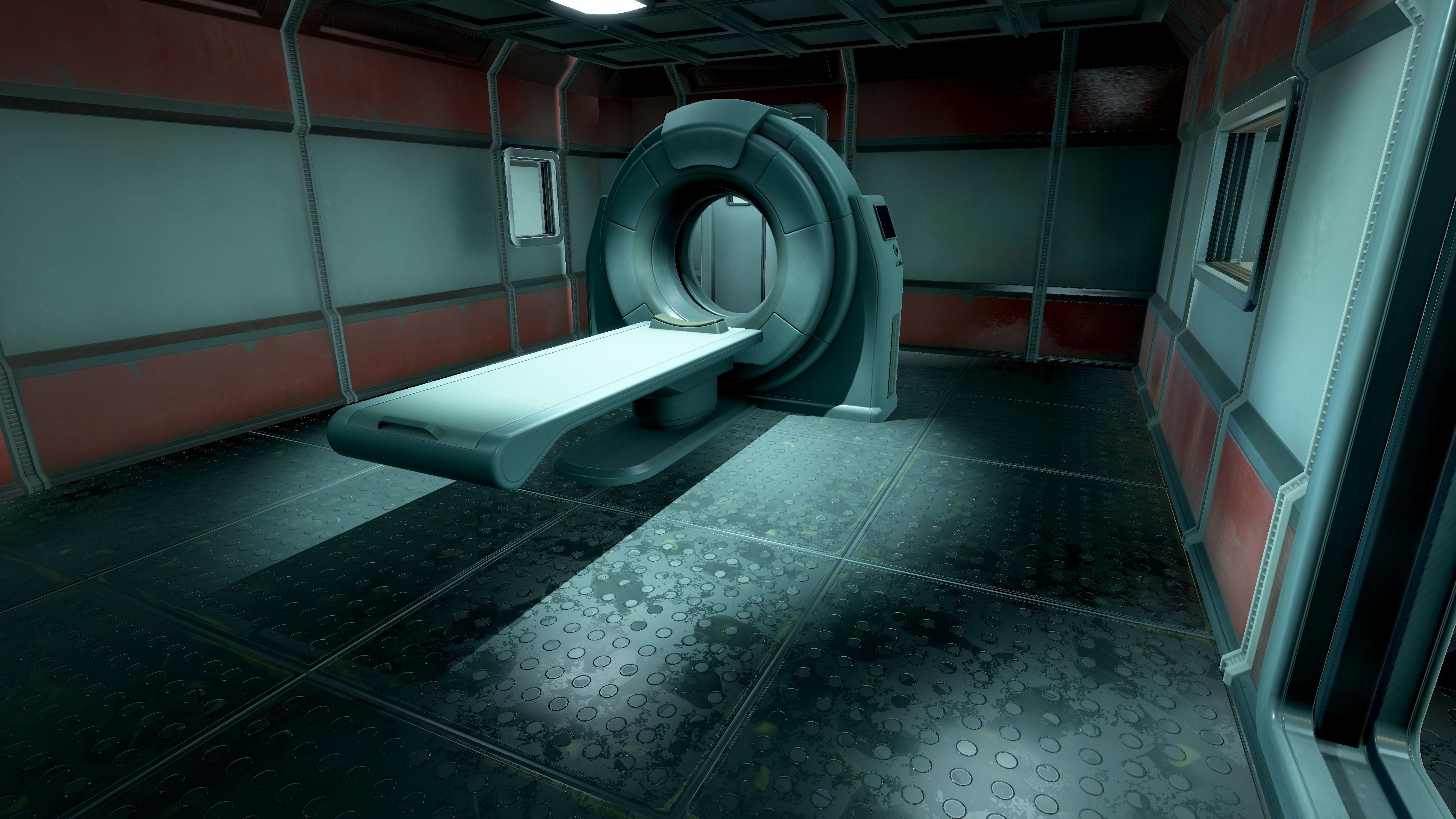 Modern Sci-Fi Modular Laboratory Low-poly 3D model_20