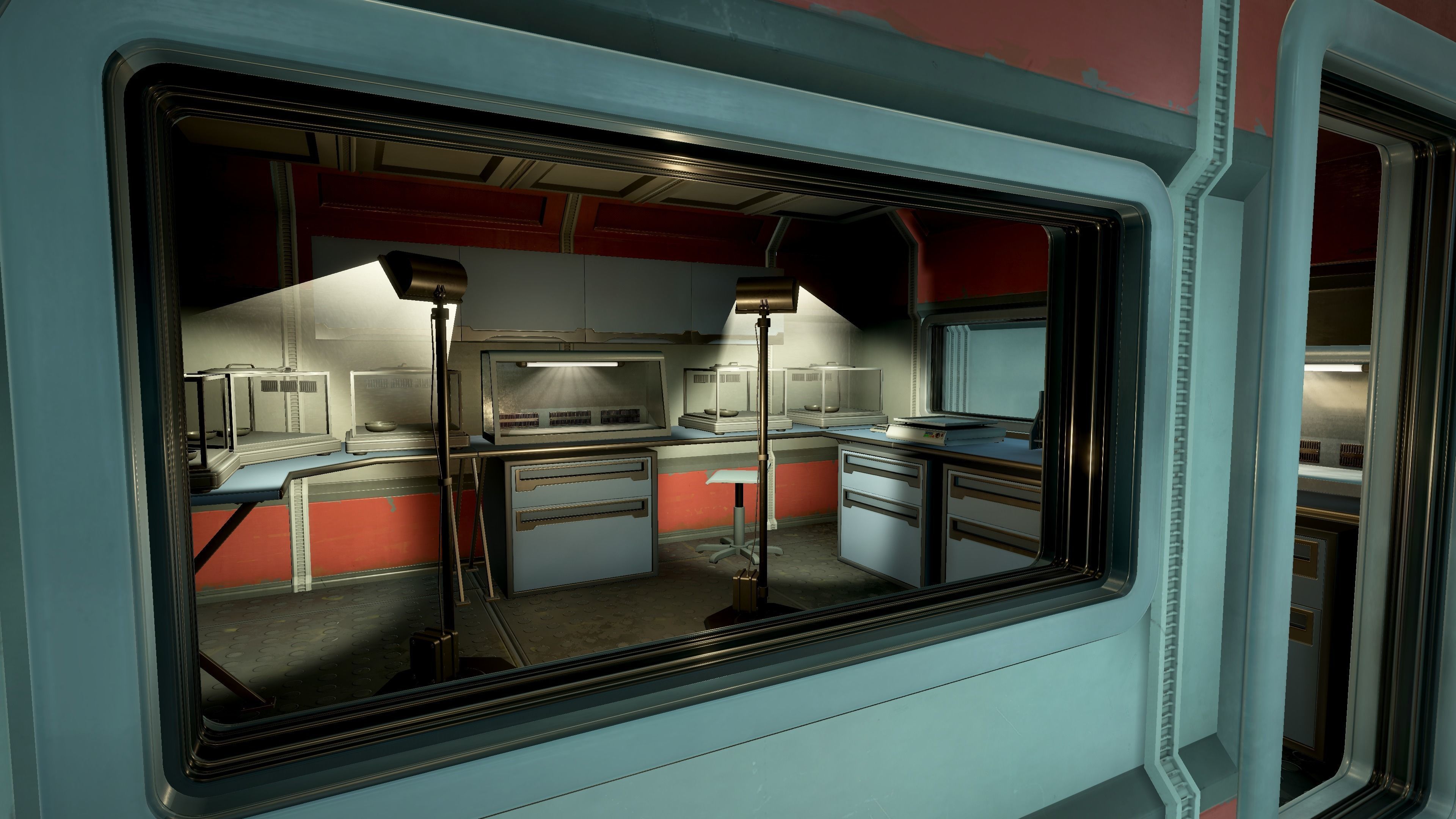 Modern Sci-Fi Modular Laboratory Low-poly 3D model_11