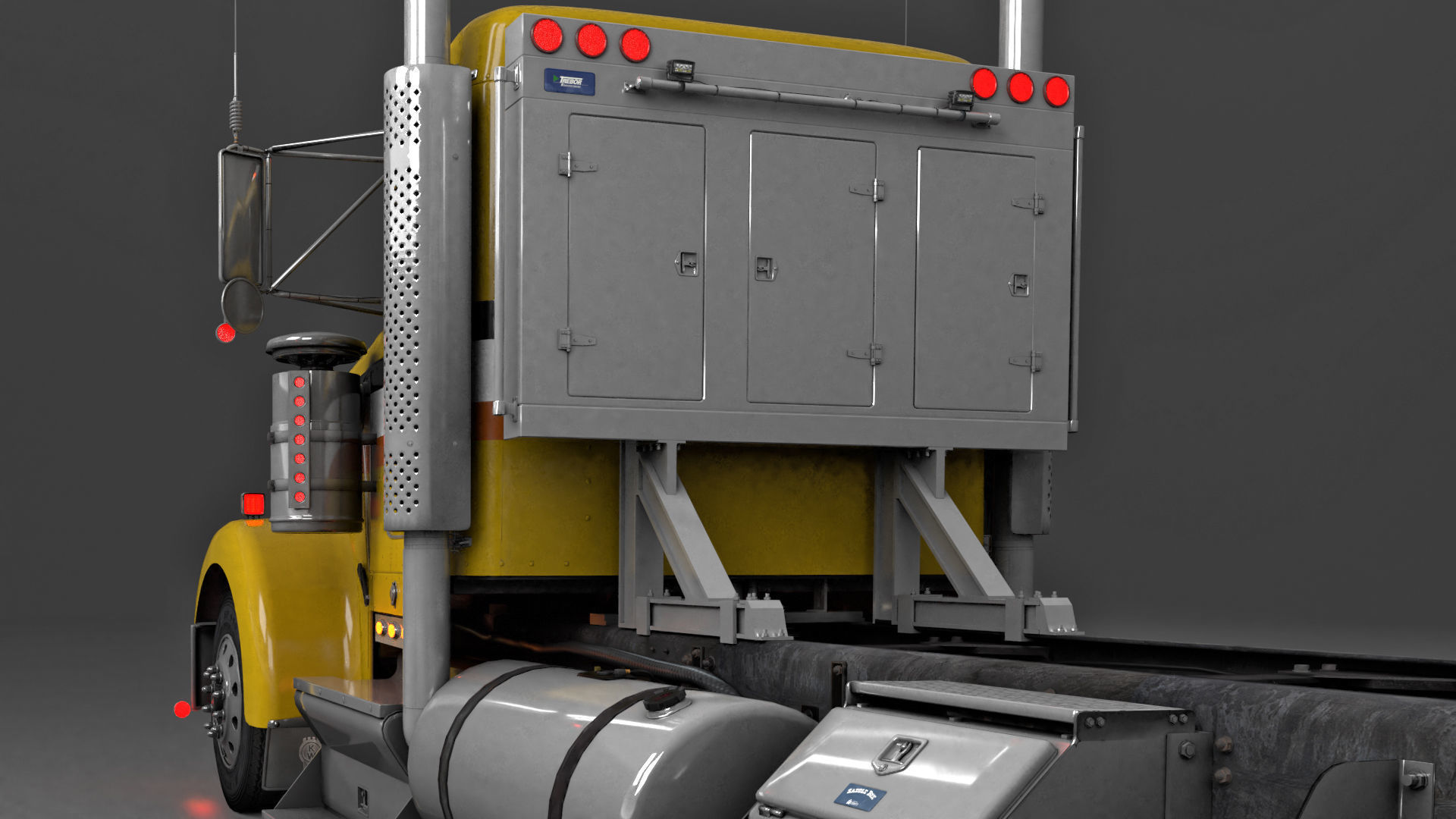 Kenworth W900 3D model_15