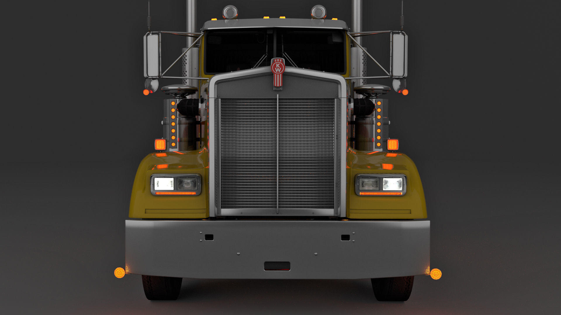 Kenworth W900 3D model_2