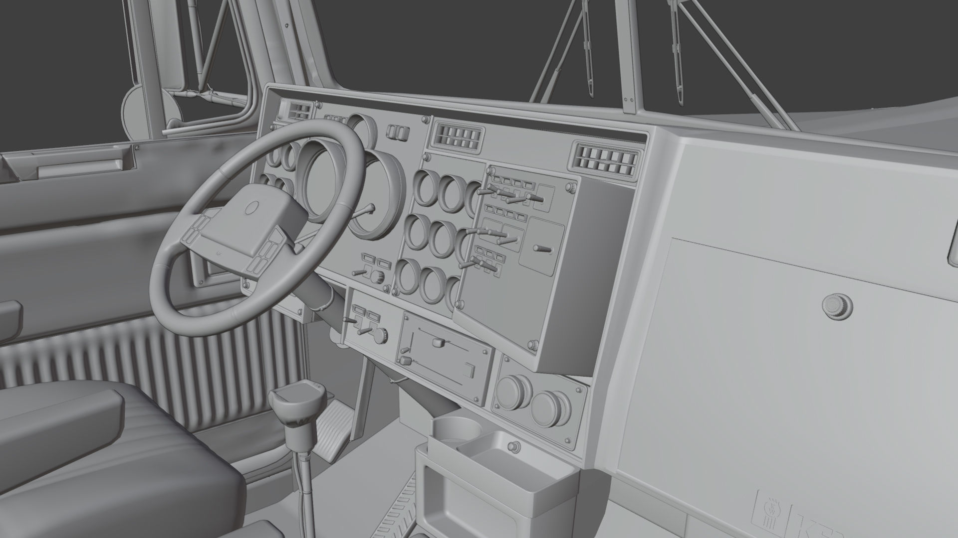 Kenworth W900 3D model_20