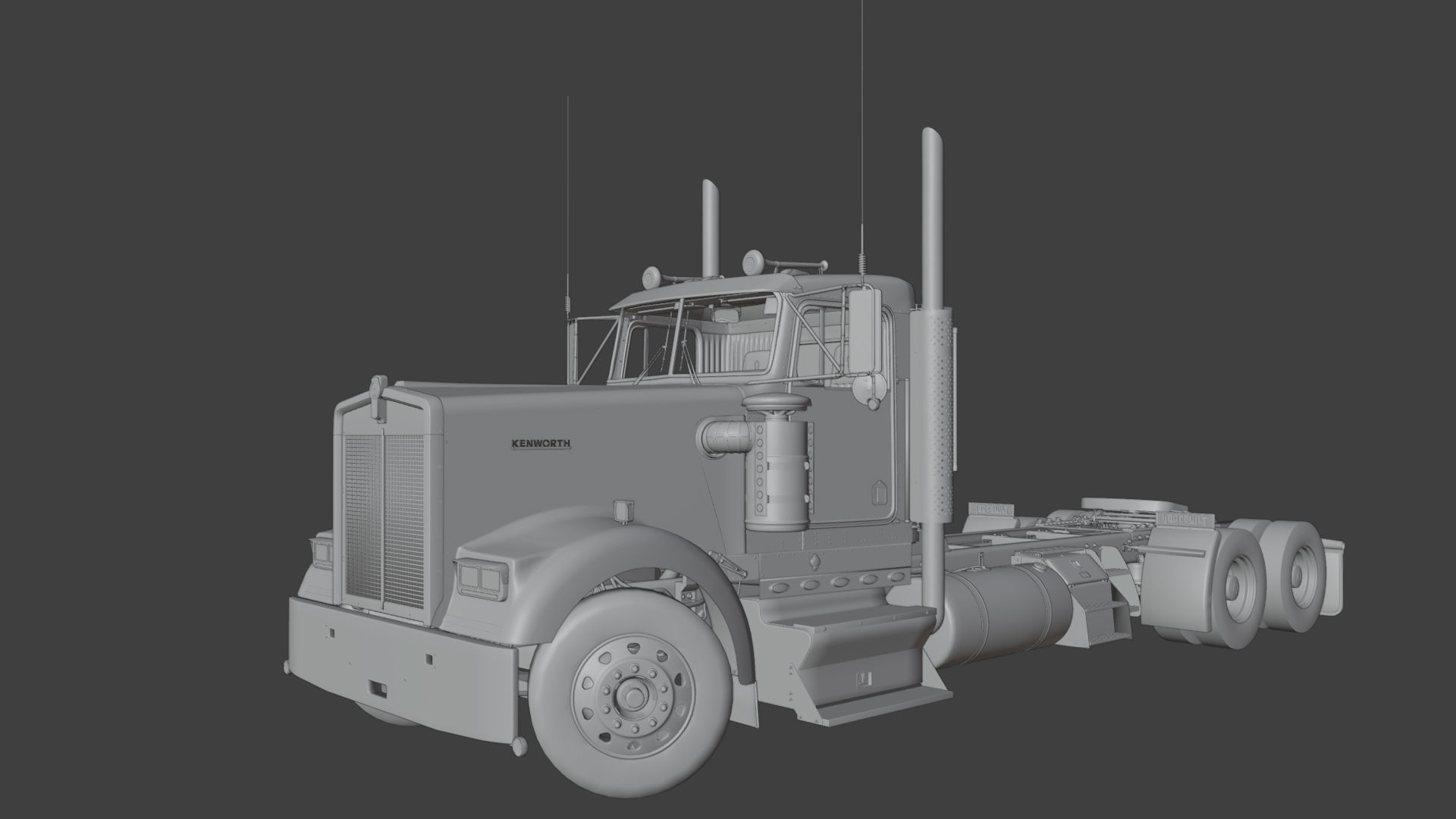Kenworth W900 3D model_17