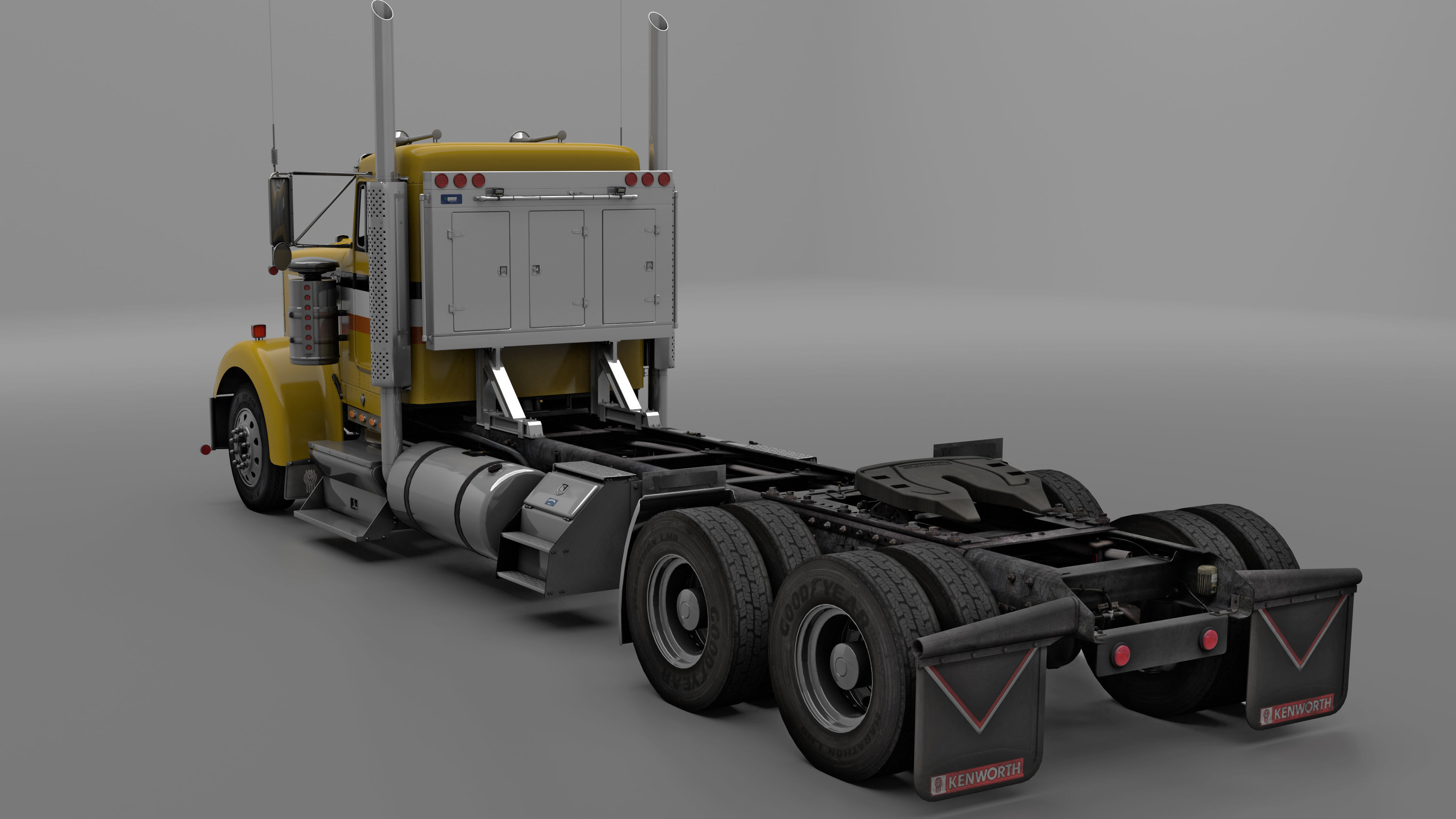 Kenworth W900 3D model_13
