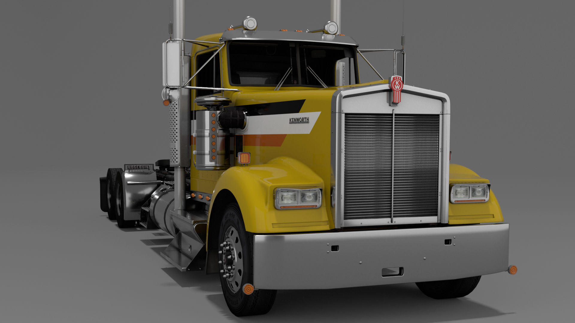 Kenworth W900 3D model_14