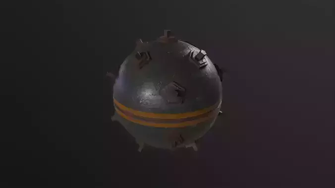 Naval Mine 3D Model