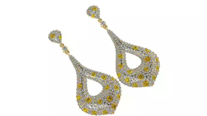 women earrings 3D print model