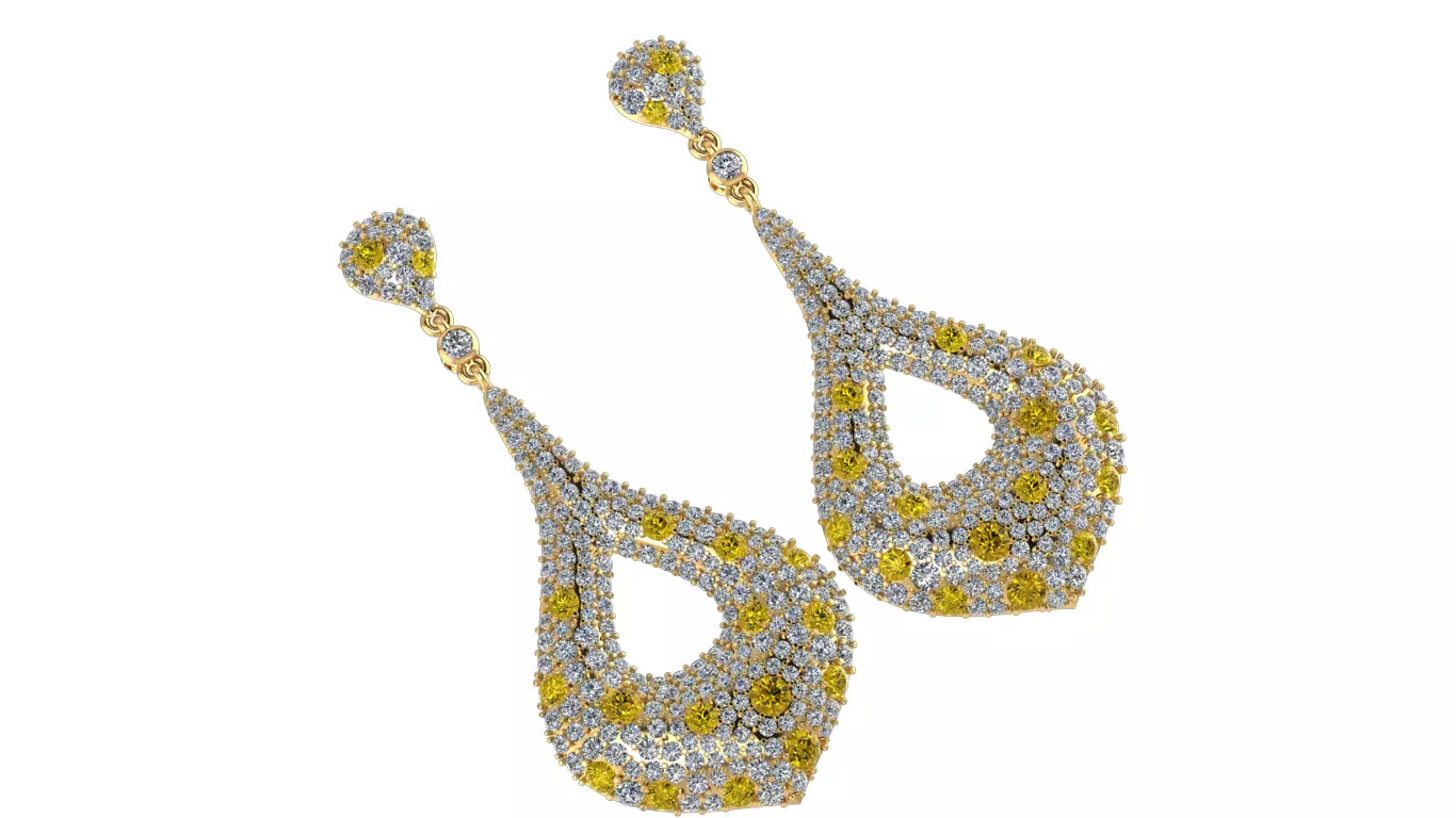 women earrings 3D print model_0