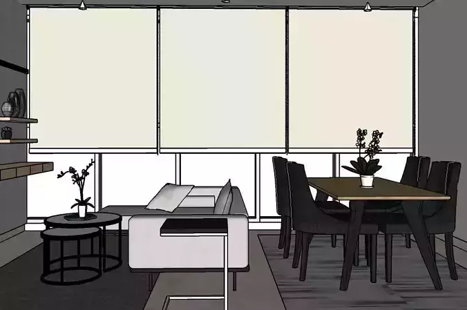 Living Room Dining Room