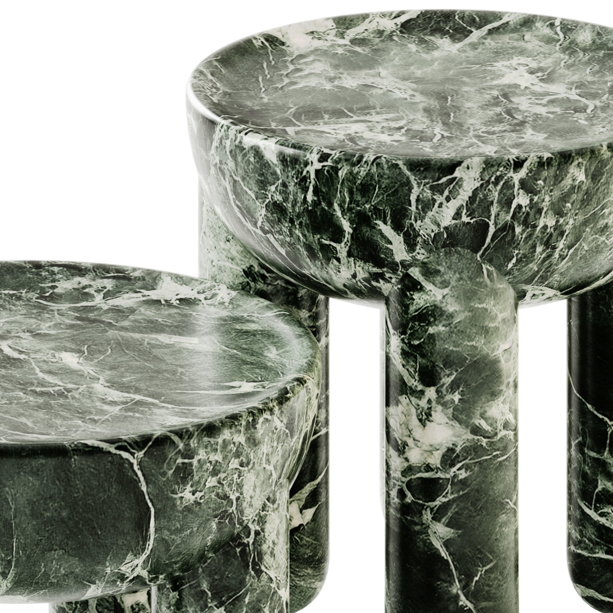 NOOM FREYJA LIMITED EDITION Round marble coffee table set 3D model_2
