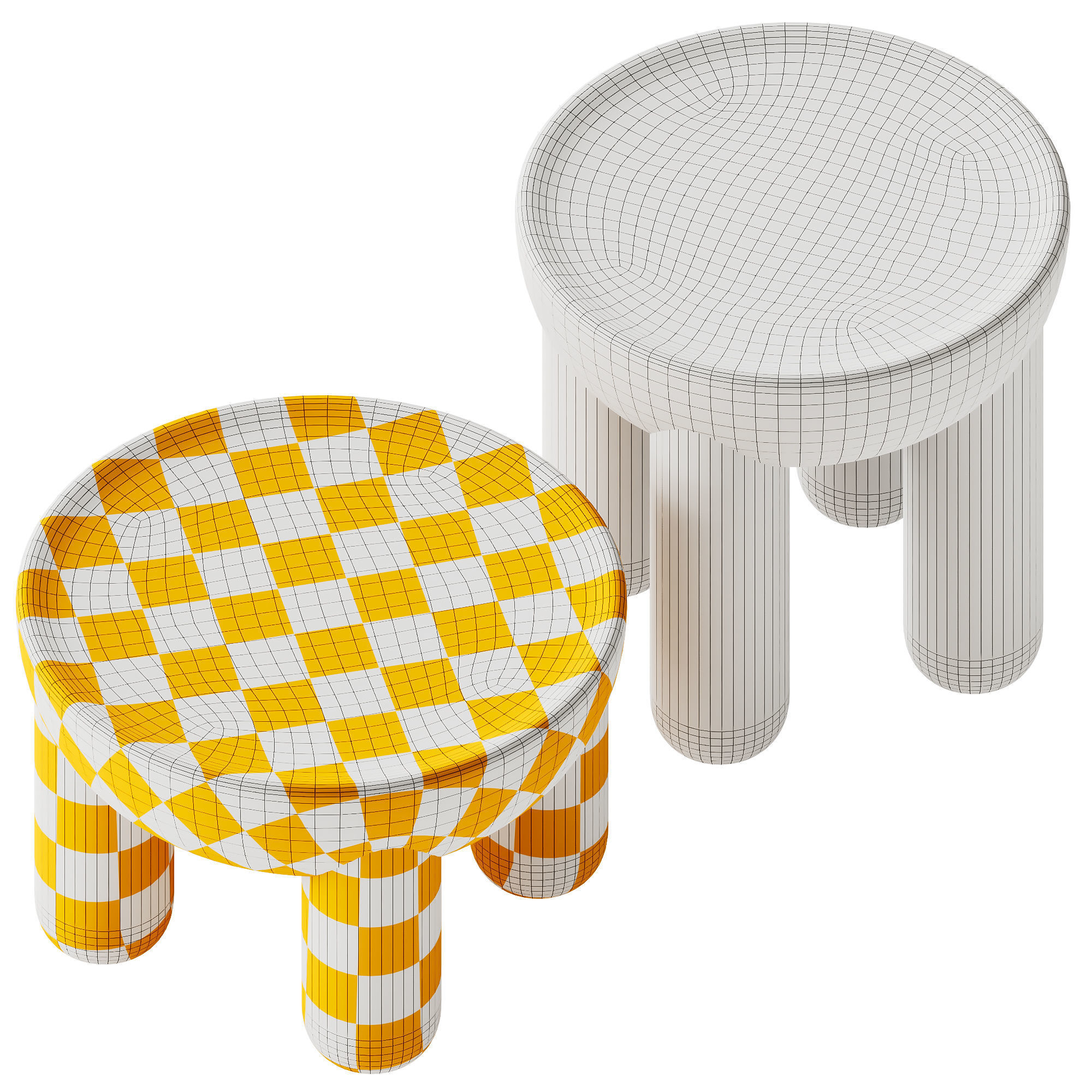 NOOM FREYJA LIMITED EDITION Round marble coffee table set 3D model_4