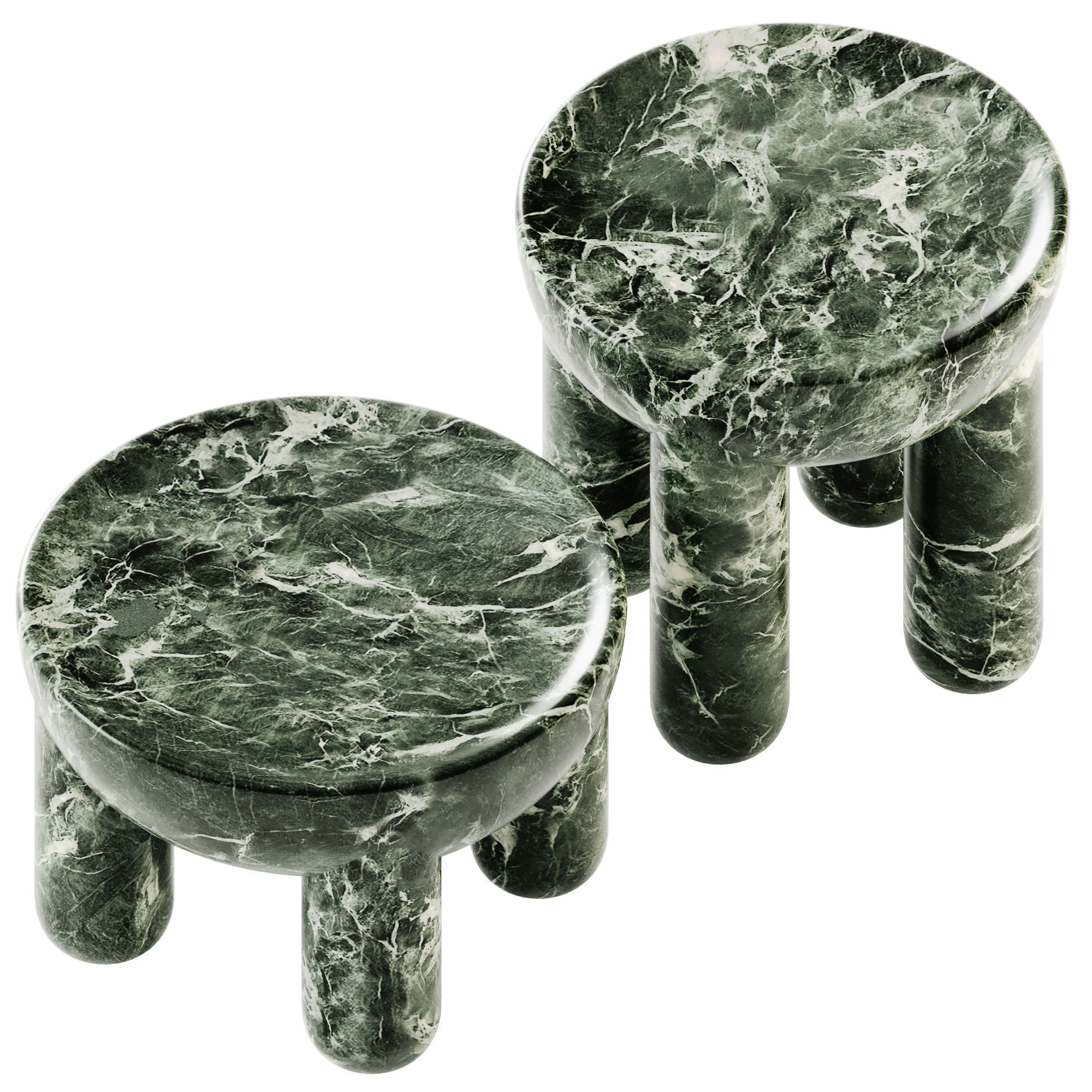 NOOM FREYJA LIMITED EDITION Round marble coffee table set 3D model_1