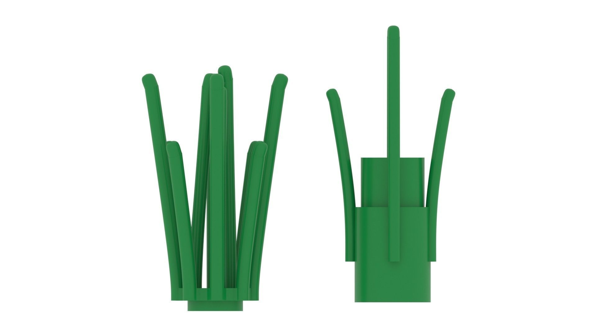 Lego Grasses 3D model_5