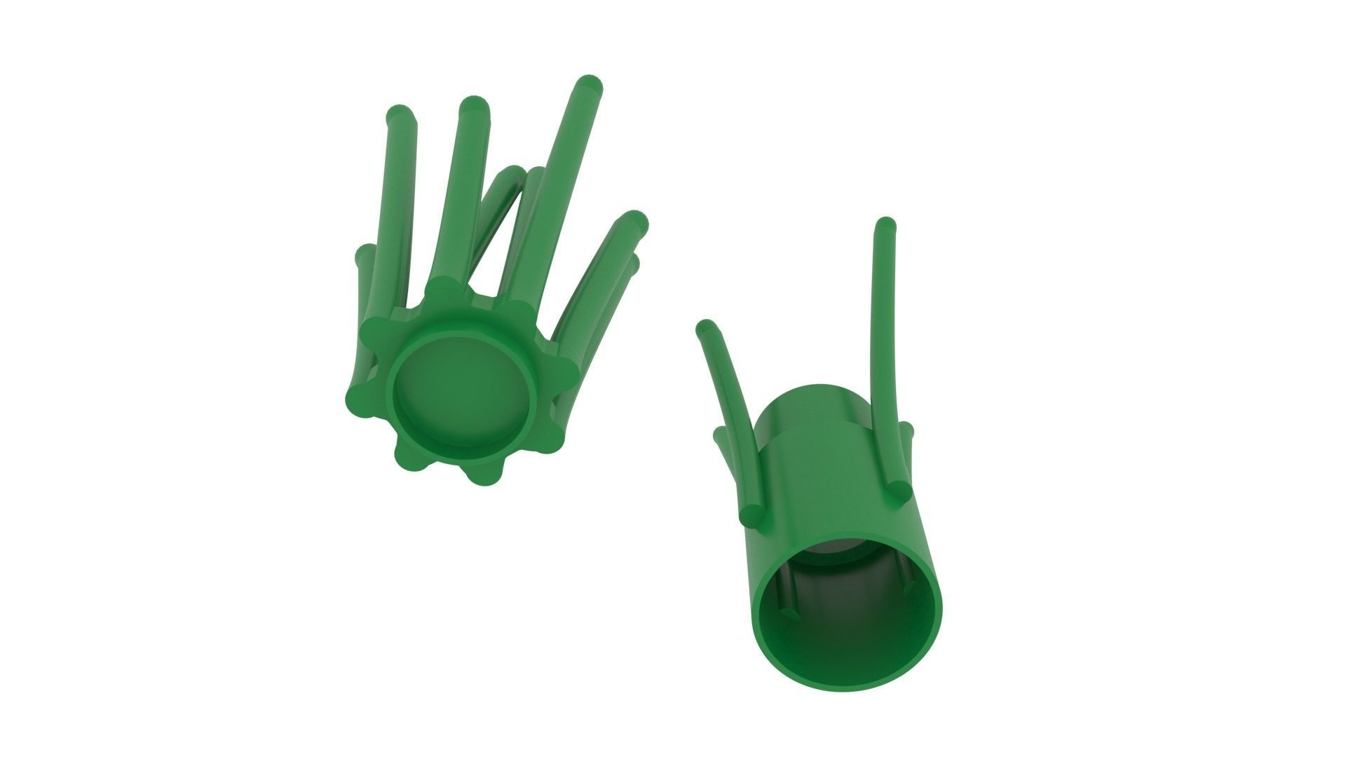 Lego Grasses 3D model_4