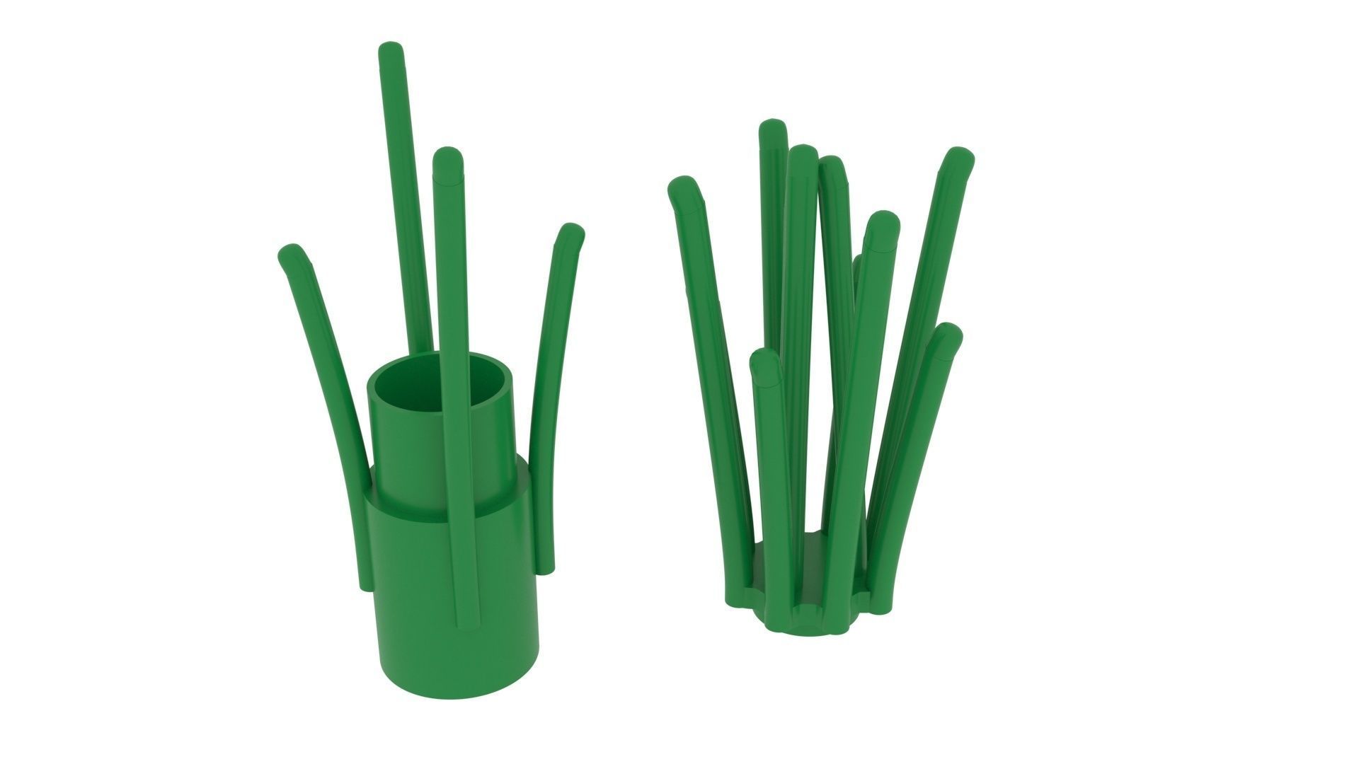 Lego Grasses 3D model_2