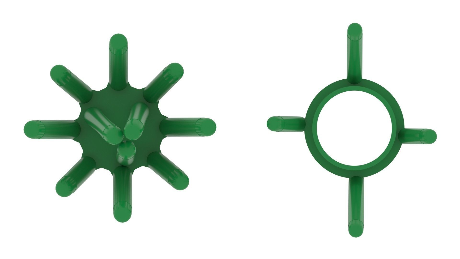 Lego Grasses 3D model_6