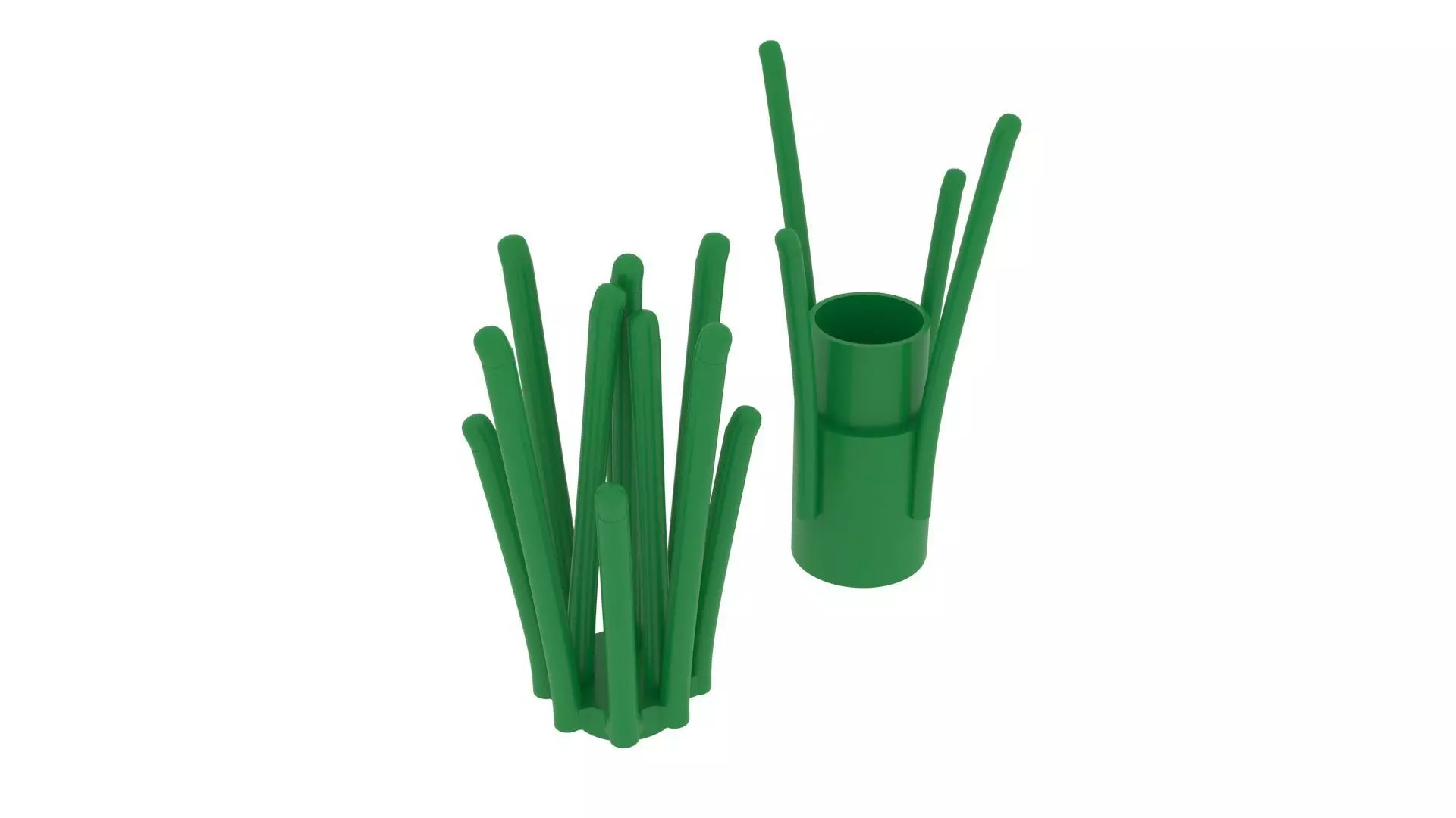 Lego Grasses 3D model_0