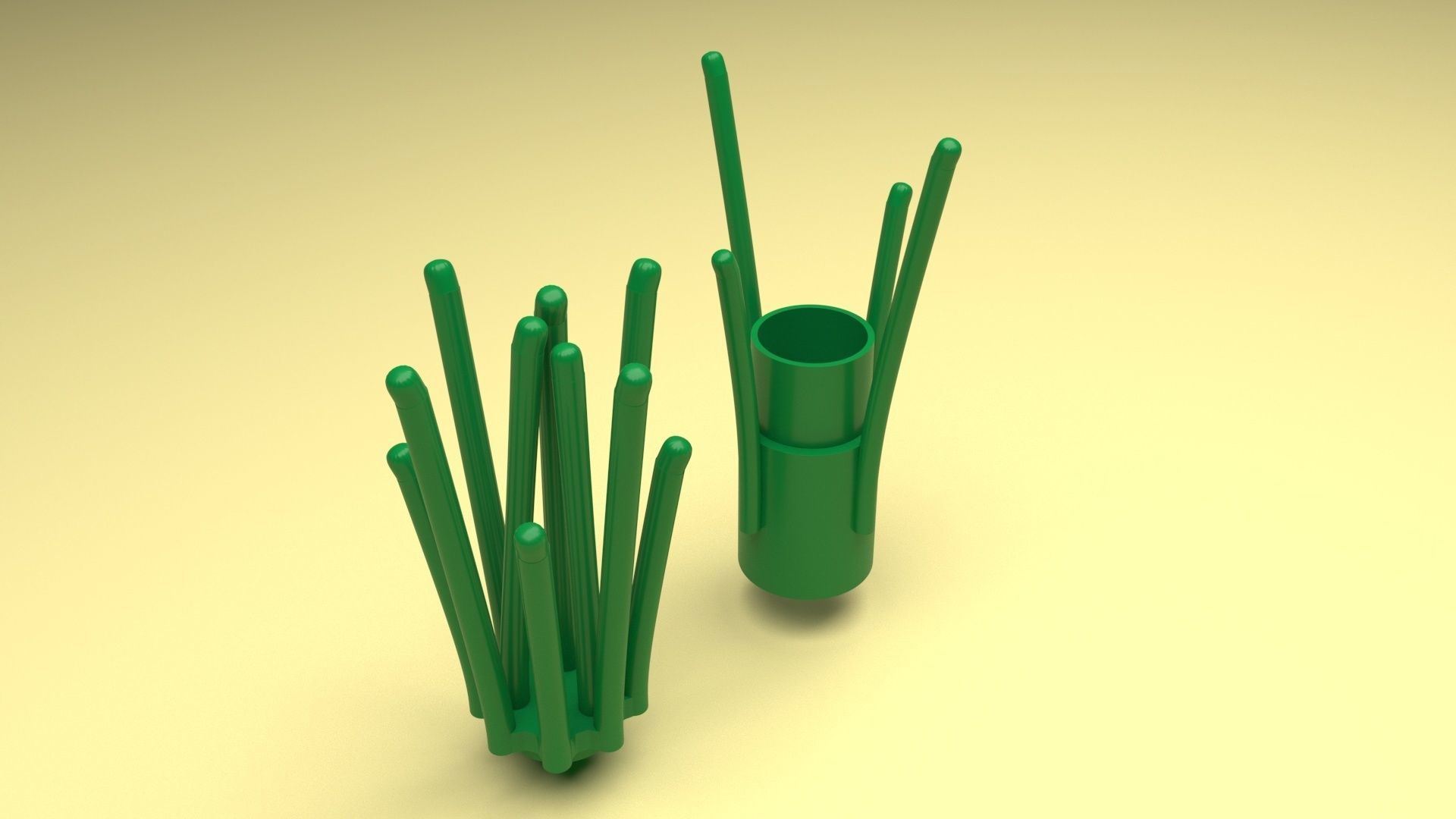 Lego Grasses 3D model_17