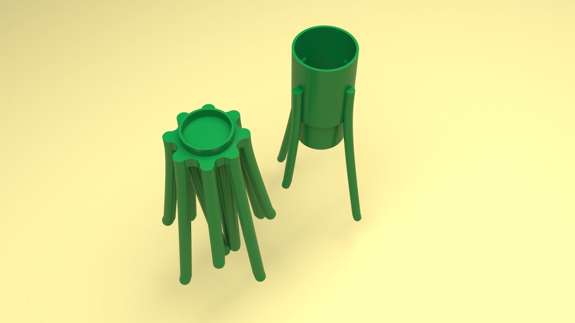 Lego Grasses 3D model_18