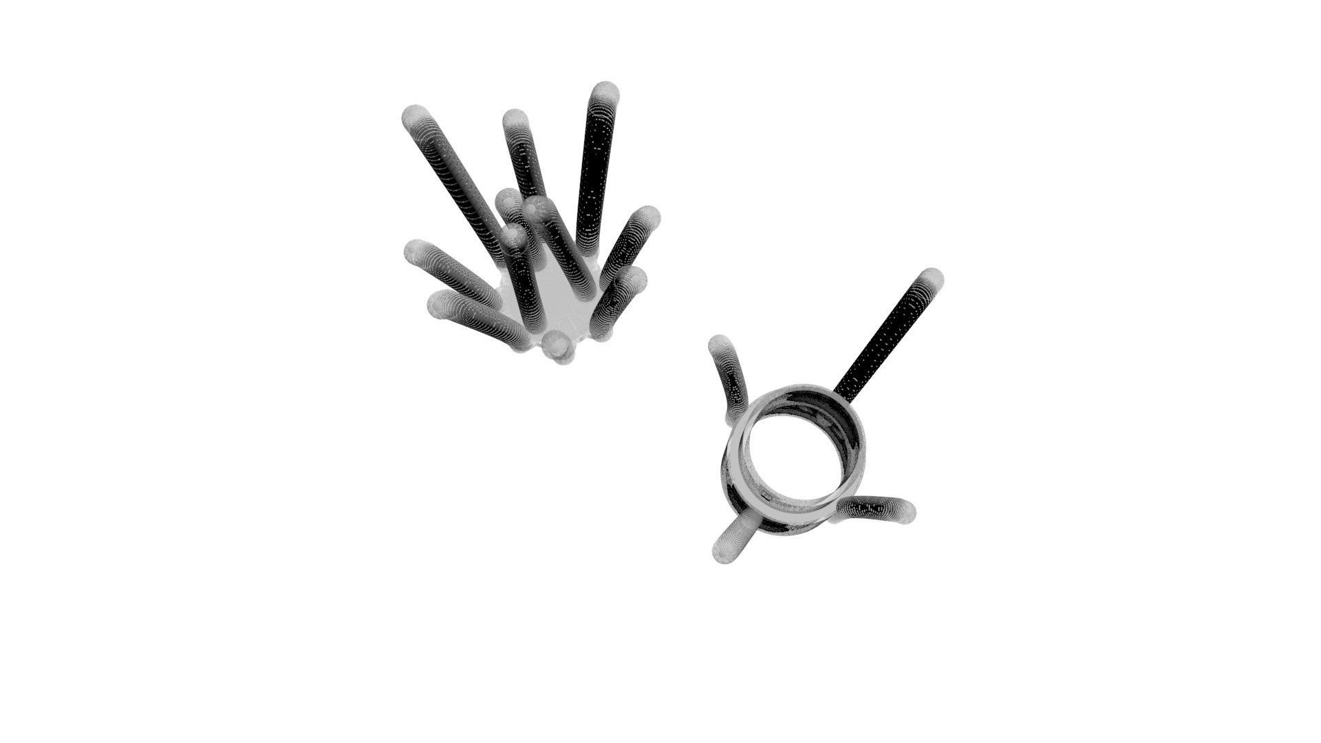 Lego Grasses 3D model_9