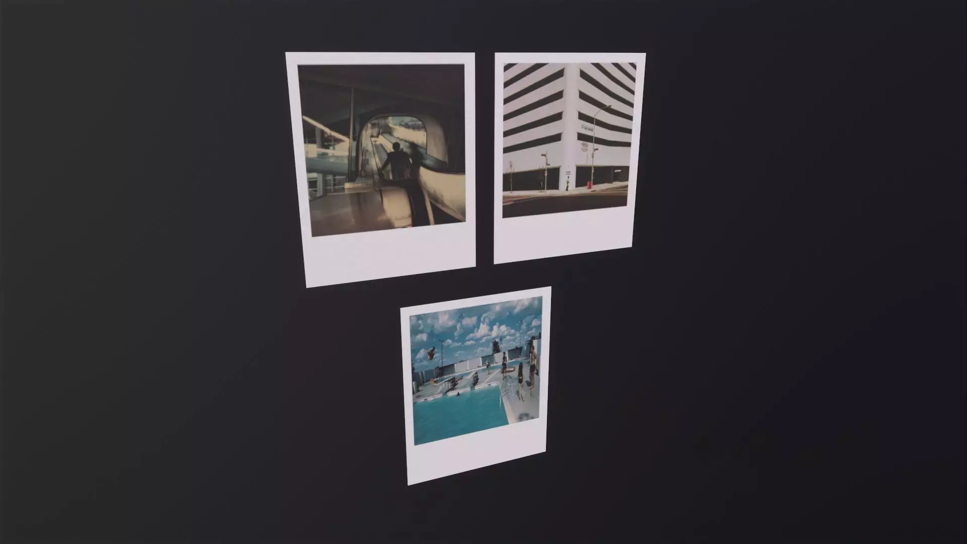 Polaroid Photos 3D Model Low-poly 3D model_0