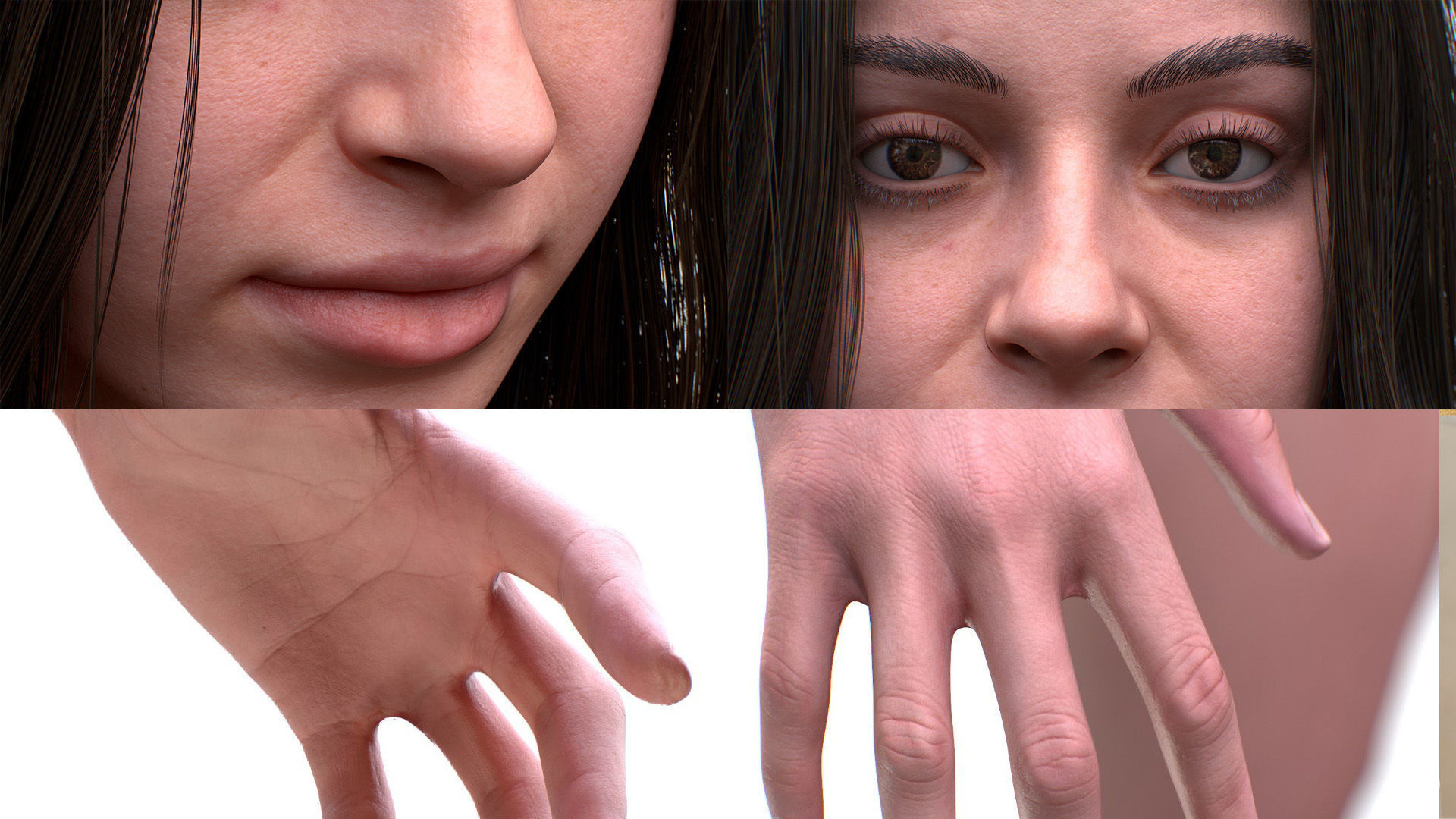 Realistic 3D model of Woman Firefighter - Modular - Rigged Low-poly 3D model_10