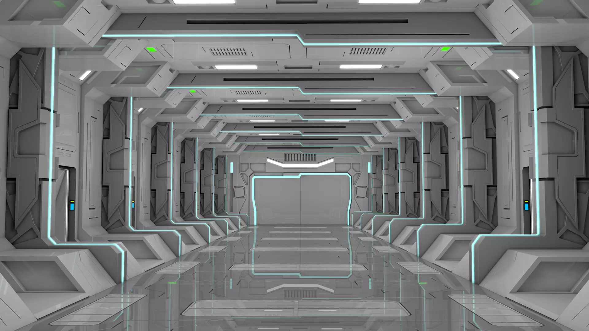 Sci Fi Interior 3D model | CGTrader