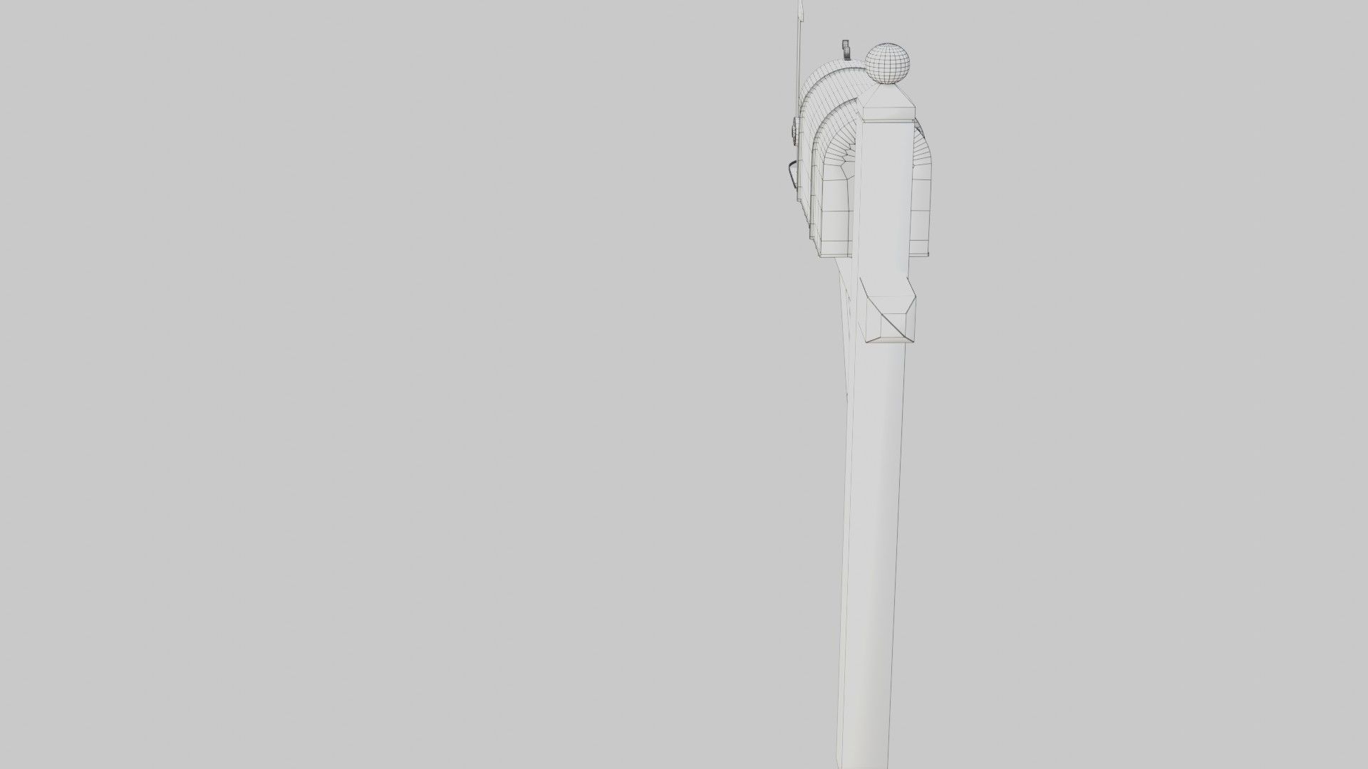 Old mailbox 2 Low-poly 3D model_27