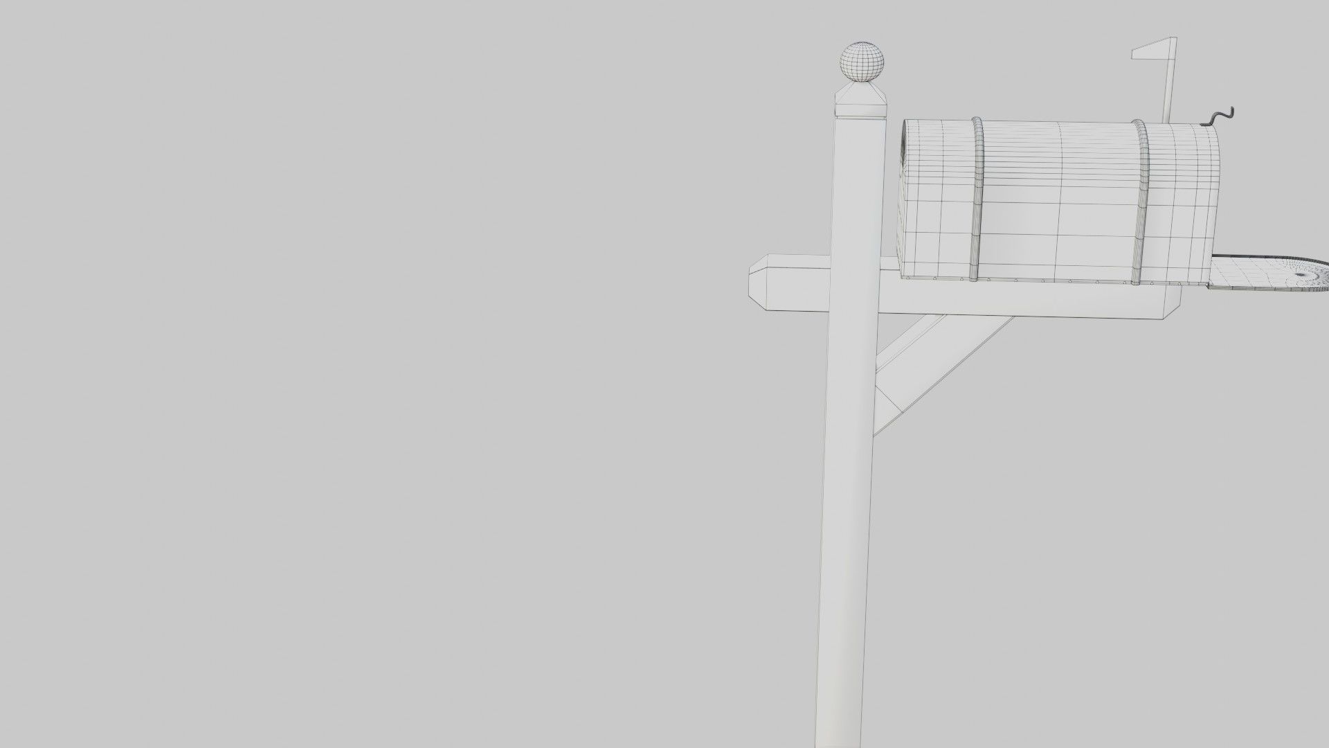 Old mailbox 2 Low-poly 3D model_24