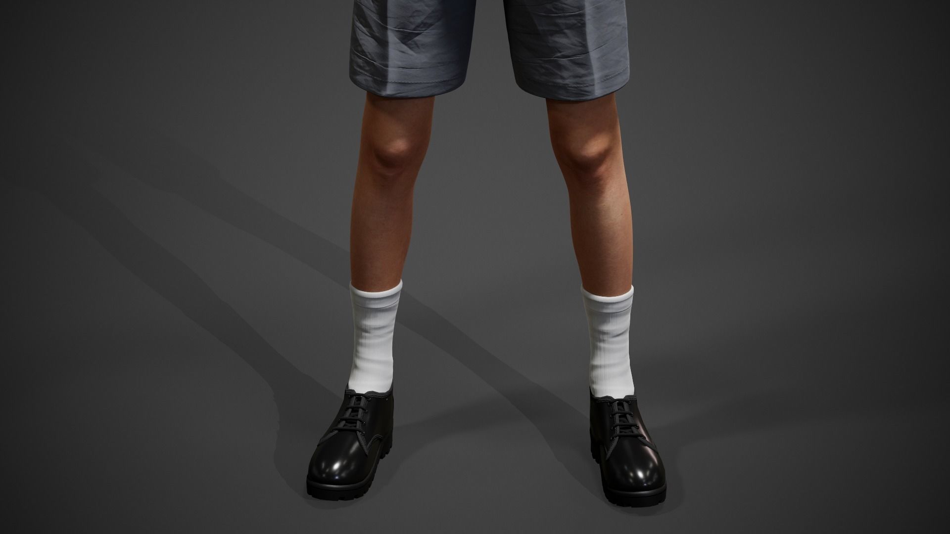 School Boy Low-poly 3D model_29